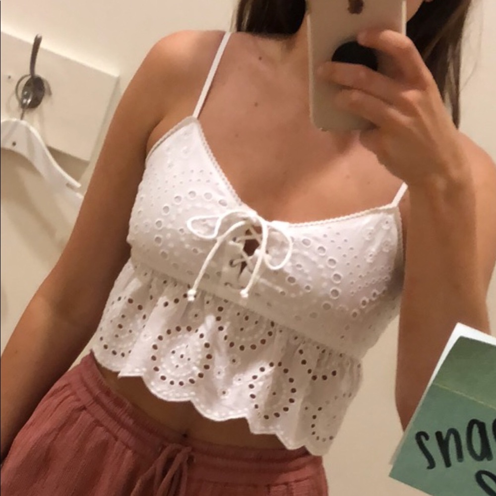 🎄Write Crop Top Aerie